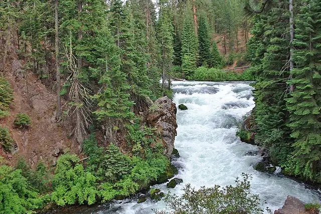 Benham Falls – Wasserfall, 15 km von Bend