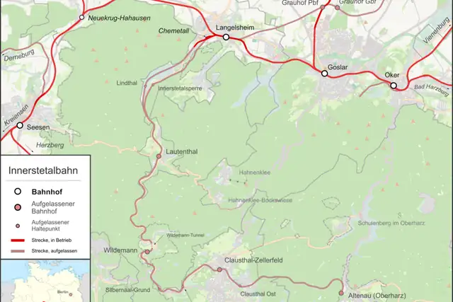 Ehemaliger Haltepunkt Lindthal – Ruine, 7 km von Seesen