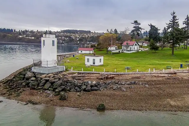 Browns Point Lighthouse – Leuchtturm, 6 km von Tacoma